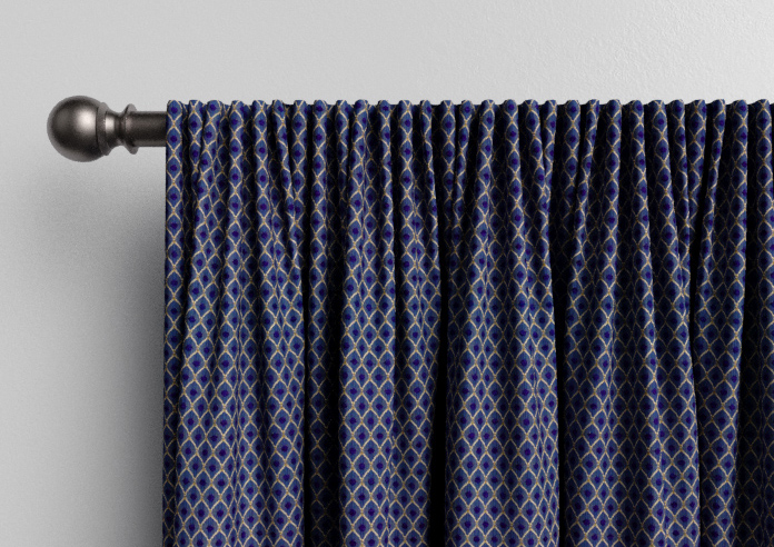 Sicily, Blue - Made to Measure Curtains - Image 9